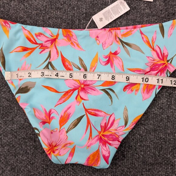 CUPSHE Bikini Bottom M Multicolor Floral Swimwear - Picture 9 of 10